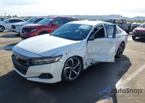 2022 Honda Accord Sport z USA, uszkodzony, nr VIN 1HGCV1F37NA075979